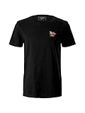 TOM TAILOR Denim Herren 1025897 Logo T-Shirt, 29999-Black, 3XL