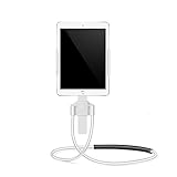 QFdd Handy-Halterung zum Aufhängen, flexibel, drehbar, für Smartphones und Tablets von 8,9 - 26,9 cm (3,5 - 10,6 Zoll)