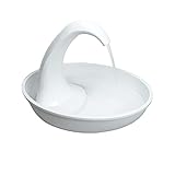 HENGSEN Trinkbrunnen Für Haustiere 2.34L Automatische Elektrische Trinkwasserbrunnen Trinkschale Für Katzenhunde Schwan Automatische Zirkulation Speisewasser Fließender Brunnen BPA-Frei,Weiß