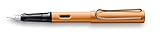 LAMY 1233453 AL-star Füllhalter 27 – Füller aus Aluminium in der Farbe Bronze mit transparentem Griffstück und Stahlfeder – Federstärke M