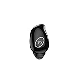 Drahtlose BT Kopfhörer Stereo Mikrofon wasserdichte In Ear Mini Sport Ohrhörer mit Mikrofon für Laptop Handys Bluetooth HiFi In Ear Kopfhörer Stereo Anruf für iPhone/Android（1 STÜCK） (Black)