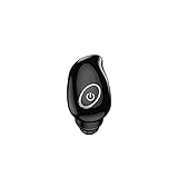 Drahtlose BT Kopfhörer Stereo Mikrofon wasserdichte In Ear Mini Sport Ohrhörer mit Mikrofon für Laptop Handys Bluetooth HiFi In Ear Kopfhörer Stereo Anruf für iPhone/Android（1 STÜCK） (Black)