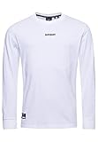 Superdry Herren Langärmeliges Oberteil mit Mikro-Logo Optic S
