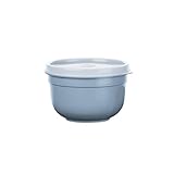 Emsa N10805 Superline Frischhaltedose | Schüssel: Kunststoff (PP) | Puderblau 13,5 x 13,5 x 8,8 cm, 0,6 L