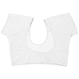 EXCEART Achselpads Schweißpads Achsel Weste Damen Saugfähige Achselhöhle Schweiß Pads Gegen Schweißflecken und Geruch Atmungsaktiv Unterarm Achselschutz Absorbierende Schweißpads L Weiß