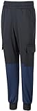 BenBoy Kinder Jogginghose Trainingshose Fitness Gefüttert Sporthose Elastischer Bund Sweathose für Jungen Mädchen,YDK6433-BlackBlue-140