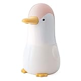 KUOGE Penguin Smart Sensor Foam Soap Dispenser?Automatic Induction Foaming Soap Dispenser, Hands Free Infrared Motion Sensor, More Hygienic (Pink)