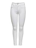 ONLY Damen Ankle Jeans Blush Mid 15155438 White XL/30
