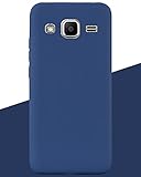 WSZMD Matte Handyhülle Weiches Silikongehäuse Fit for Samsung Galaxy Grand Prime G530 G531 Telefon Drop Protection Case (Color : 2 Dark Blue)