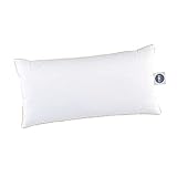 moe Luxury Dream 3-Kammer Federn- und Daunenkissen 40x80 cm - auch für Allergiker geeignet, Bezug 100% Baumwolle, 60°C waschbar, Made in Germany, 590 g Füllmeng