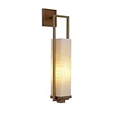 HAODAMAI Gänge Wandlampe Metall E27 Stoff Lampenschirm Schlafzimmer Nachttisch Hotel Wohnzimmer Balkon Flur Eingang (Size : 16 cm x 20 cm x 70 cm)