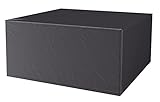 Icegrey Gartenmöbel Abdeckungen Wasserdicht Winddicht Anti-UV Rechteckig Verstellbare Tischabdeckung Terrassenmöbel Abdeckungen für den Außenbereich Schwerlast Schwarz 220x220x85