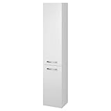 VBChome Badmöbel Hochschrank Hängeschrank in der Farbe weiß L