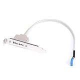 Persdico Zwei-Port-USB-Rückblende Desktop-Computergehäuse PCI-Bit USB 2.0-Mainboard-Verlängerungskabel Dual-Port-USB-Verlängerungsb