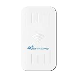 MARSPOWER Wireless Router 4G Outdoor Wasserdichter Router 4G 150Mbps / WiFi 300Mbps Router XM206 220V Für Unternehmen Und Zuhause - Weiß EU 220V