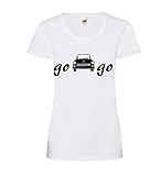 go Trabi go Frauen Lady-Fit T-Shirt Weiß XXL - shirt84