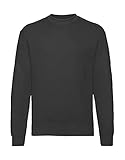 Fruit of the Loom - Set-In Sweatshirt - schwarz - Größe: S