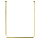 Wandmontiertes Kleiderständer, schwere Kleiderstange aus Metall, Deckenaufhänger für Brautladen, Eisenbügel für Einzelhandelsgeschäfte/golden / 120cm×120