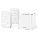 Meshforce M3 Mesh WLAN System, Mesh-Router für Drahtloses Internet, Abdeckung des gesamten Hauses bis zu 410 ㎡(6+Zimmer), WiFi-Router-Ersatz, Kindersicherung, Plug-in-Entwurf (1 WLAN Point & 2 Dots)