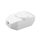 VIPMOON LED Dimmer, 3-100 Watt Stufenlos Dimmen (Drehdimmer) für dimmbare LED, Ein-Aus, 220-240V, CE-Dimmschalter Hinterkanten Dimmer, Transformatoren mit Halogenlampen, Weiß, G