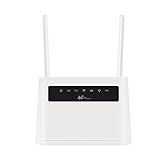 BigBigHundred Wireless Router Support Tr069 IPV6 RJ11.5 Netzwerk Port XM220 Router 4G 150Mbps / WiFi 300Mbps Für Enterprise Home - Weiß EU 220V