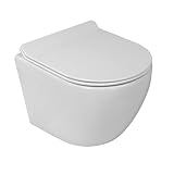 Lavita Keramik Hänge-WC-Toilette Sogo Slim Spülrandlos Soft-Close #117203