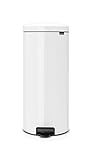 Brabantia Treteimer mit Inneneimer aus Kunststoff, stahl, Weiss, 30 L