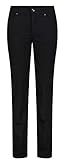 MAC Damen Straight Leg Jeanshose Melanie, Schwarz (Black- black D999), W34/L32