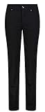 MAC Damen Straight Leg Jeanshose Melanie, Schwarz (Black- black D999), W42/L32