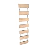 Fulenyi Kletterwand für Katzen, Kletterleiter zur Wandbefestigung für Katzen, Massivholz und Starke Seile, 7 Stufen, 21 x 80 cm (Inkl. Installationsschrauben)