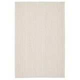 Tiphede IKEA Teppich 120x180 cm flachgewebt - Natur weiß schwarz - 100% Baumwolle - waschb