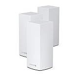 Linksys Atlas Pro 6 Dual-Band Mesh-WiFi 6-System (AX5400 WLAN-Router für eine nahtlose WLAN-Abdeckung von bis zu 750 m² und eine 4-mal höhere Geschwindigkeit für mehr als 90 Geräte, 3er-Pack, Weiß)
