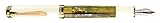 Pelikan 935569 Kolbenfüllhalter Souverän M 400 Schildpatt-Bicolor-goldfeder 14-K/585 Federbreite F, 1 Stück, weiß