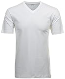 Ragman Herren Doppelpack - 2 T-Shirts mit V-Ausschnitt, Weiß, 4XL