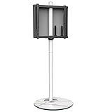 FITUEYES TV Ständer Weiss TV Bodenständer Höhenverstellbar Drehbar TV Standfuß Fernsehständer mit Luxuriösen Design für 32 bis 60 Zoll bis zu 40kg Max. VESA 400 * 400