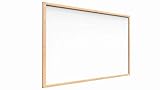 ALLboards Whiteboard mit Holzrahmen 60x40cm Magnettafel Weiß Magnetisch, Trocken Abwischb