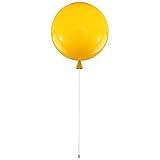 DFLY Bunte Ballon-Deckenleuchte, Einfache Moderne Deckenlampe, Kinderzimmer Kindergarten Dekorieren Kronleuchter Für Jungen Mädchen 4 Größen,Gelb,25