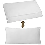 Höhenverstellbar Kopfkissen, 40x80cm 2er Set, Anpassbare Füllung, Kissen Nackenstützkissen, Atmungsaktiver und Bequmer Weicher Kissen, Oeko-TEX Standard 100 (40 x 80 cm)