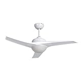 INSPIRE - TOKYO Deckenventilator - 3 Flügel - Leicht E27 2x46W - Aluminium & Kunststoff - Weiß - Glänzende Ausführung