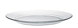 Duralex 3009AF06A1111 Lys Transparent Teller flach, 28cm, Glas, transparent, 6 Stück