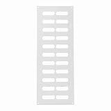 400x150mm / 40 x 15 cm weiß verstellbarer Lüftungsgitter mit Insektenschutz - Heiz-, Kühl- und Lüftungsanwendungen - innere und äußere Lüftungsabdeckung - Lamellendesig