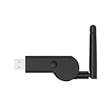 Yissone USB Bluetooth Adapter für PC Bluetooth 5. 2 Audio Sender USB Wireless Audio Transmitter mit Externe Antenne für TV Laptop H