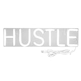 NCONCO LED Neonlichter, USB Neon Nachtlichter für Wand hängende Schilder Schlafzimmer Wohnzimmer Kinderzimmer Party Home Dekoration (Hustle)