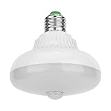 Horoper LED-Birne, E27 12W 85-265V LED-Bewegungssensor Auto Intelligent Light Control Glühbirne Lampe(Warmweiß)