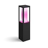 Philips Hue White and Color Ambiance LED Sockelleuchte Erweiterung Impress, für den Aussenbereich, dimmbar, bis zu 16 Millionen Farben, steuerbar via App, kompatibel mit Amazon Alexa (Echo, Echo Dot)