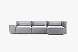 IWC | Home Ecksofa Cloud, Modulares Sofa, Moderne Eckcouch für Wohnzimmer, Schaumstofffüllung, Sofagarnitur inkl. Rückenkissen, L-Form, Große Farbausw