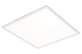 Briloner Leuchten Deckenleuchte-Panel, LED, Wohnzimmer-Lampe, Deckenlampe, Deckenstrahler, 38W, quadratisch, weiß, 59.5