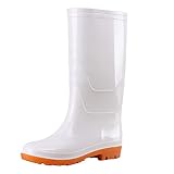 Sommerschuhe Outdoor Schuhe Wasser Garten Damen Regen Verschleißfest Stiefel Herren Damen Sneakers, weiß, 39 EU