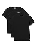 Tommy Hilfiger Herren T-Shirts 3er Pack Einfarbig , Schwarz (Black 990).XL