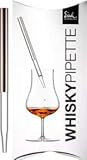 EISCH Whisky Pipette Platin - Handgefertigte Glaspipette veredelt mit echtem Platin - Made in Germany